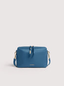 Grainy Leather Handbag - Deep Blue