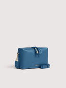 Grainy Leather Handbag - Deep Blue