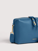 Grainy Leather Handbag - Deep Blue