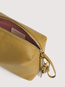 Grainy Leather Handbag - Seagrass
