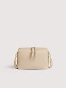 Grainy Leather Handbag - Sandshell