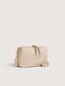 Grainy Leather Handbag - Sandshell