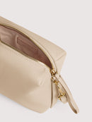 Grainy Leather Handbag - Sandshell