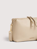 Grainy Leather Handbag - Sandshell