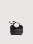 Smooth Leather Handbag - Black
