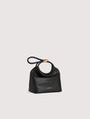 Smooth Leather Handbag - Black