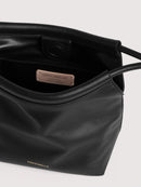 Smooth Leather Handbag - Black