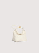 Smooth Leather Handbag - Pearl