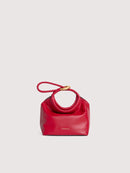 Smooth Leather Handbag - Scarlet