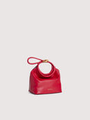 Smooth Leather Handbag - Scarlet