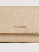 Grainy Leather Purse - Sandshell