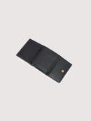 Grainy Leather Purse - Black