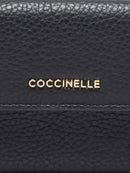 Grainy Leather Purse - Black