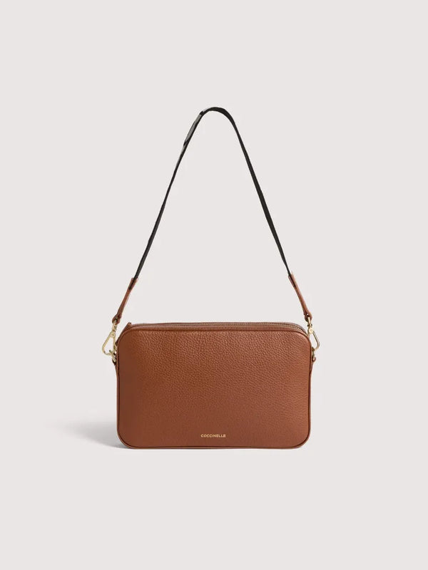 Grained Leather Mini bag - Cognac