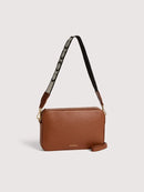 Grained Leather Mini bag - Cognac