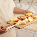 2 Piece Acacia Wood Serving Board Set