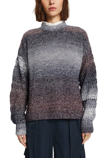 Round Neck Jumper - Aubergine