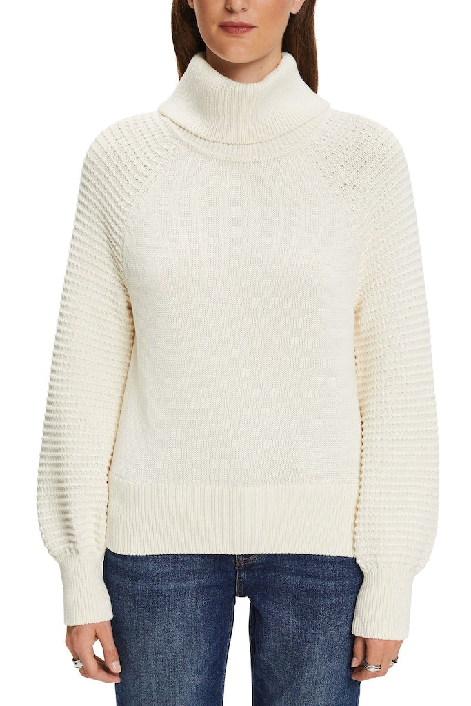 High Neck Jumper - Ice