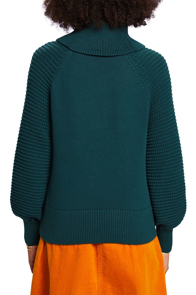 High Neck Jumper - Emerald Green