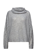 Hi Neck Jumper - Medium Grey