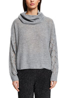 Hi Neck Jumper - Medium Grey