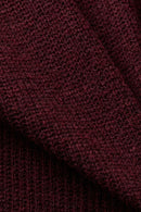 Hi Neck Jumper - Bordeaux Red