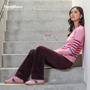 Edelle Bootcut Cord Jean - Plum