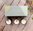 Box of Wisdom Trio Candles With Gemstones
