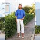 Enid Crop Wide Leg Jean - Soft White