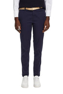 Casual Belted Chino - Navy