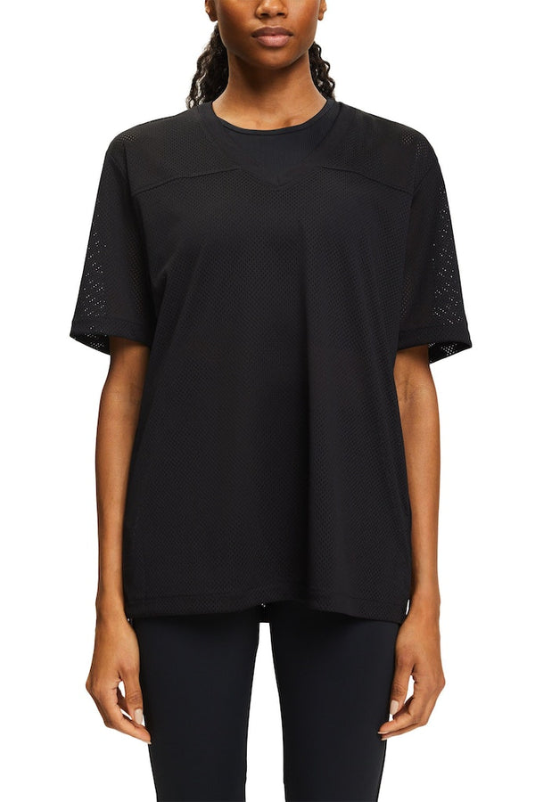 Sport Knot Hem T-Shirt - Black