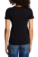 Casual Round Neck T-Shirt - Black