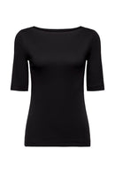 Casual Slash T-Shirt - Black