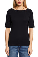 Casual Slash T-Shirt - Black