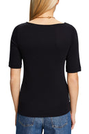 Casual Slash T-Shirt - Black