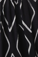 All Over Print Dress - Black