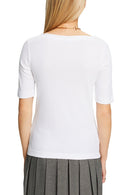 Casual Slash T-Shirt - White