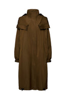 Casual Woven Coat - Khaki Green