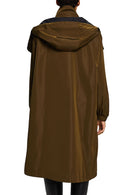 Casual Woven Coat - Khaki Green