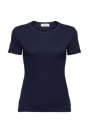 Casual Round Neck T-Shirt - Navy