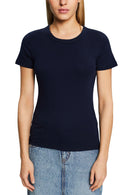 Casual Round Neck T-Shirt - Navy