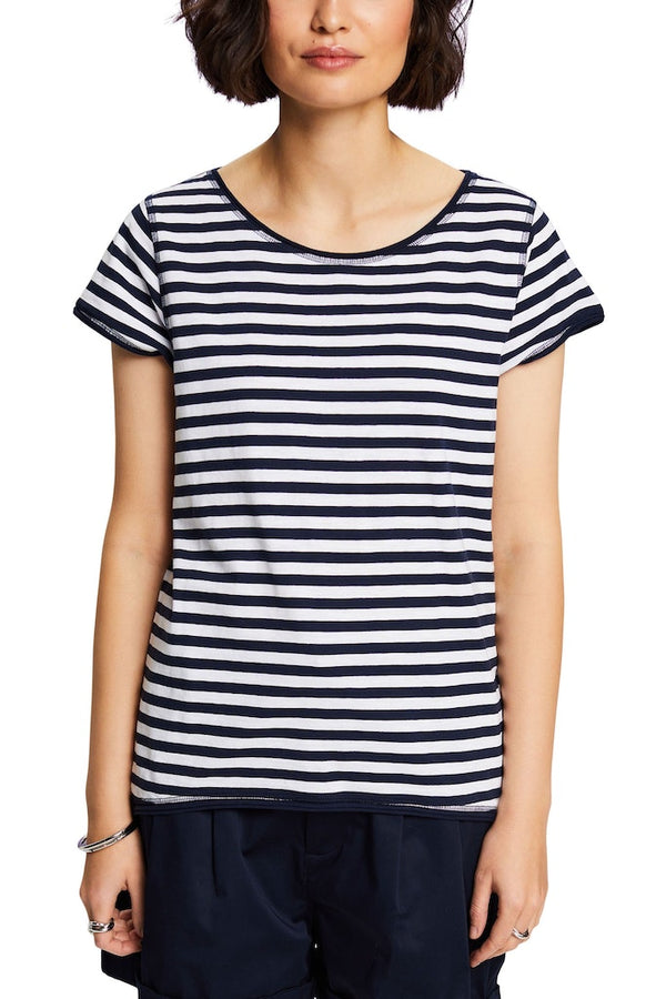 Casual Stripe T-Shirt - Navy