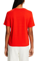 Casual Short Sleeve T-Shirt - Red