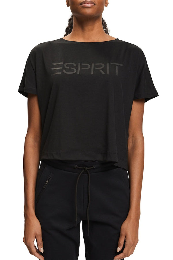 Sport Short Sleeve Logo Tee - Black