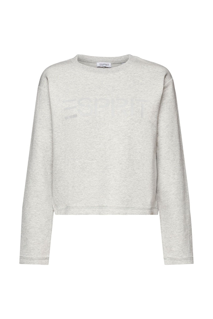 Sport Round Neck Sweatshirt - Medium Grey