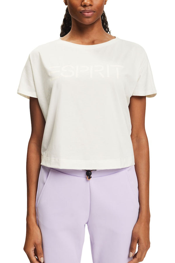 Sport Short Sleeve Logo Tee - Offwhite