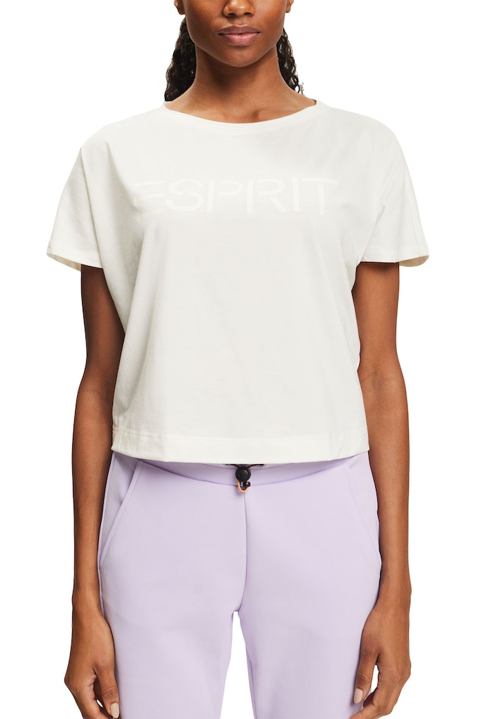 Sport Short Sleeve Logo Tee - Offwhite