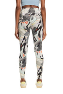 Sport All Over Print Leggings - Offwhite