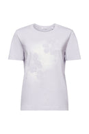 Casual Short Sleeve T-Shirt - Light Blue Lavender