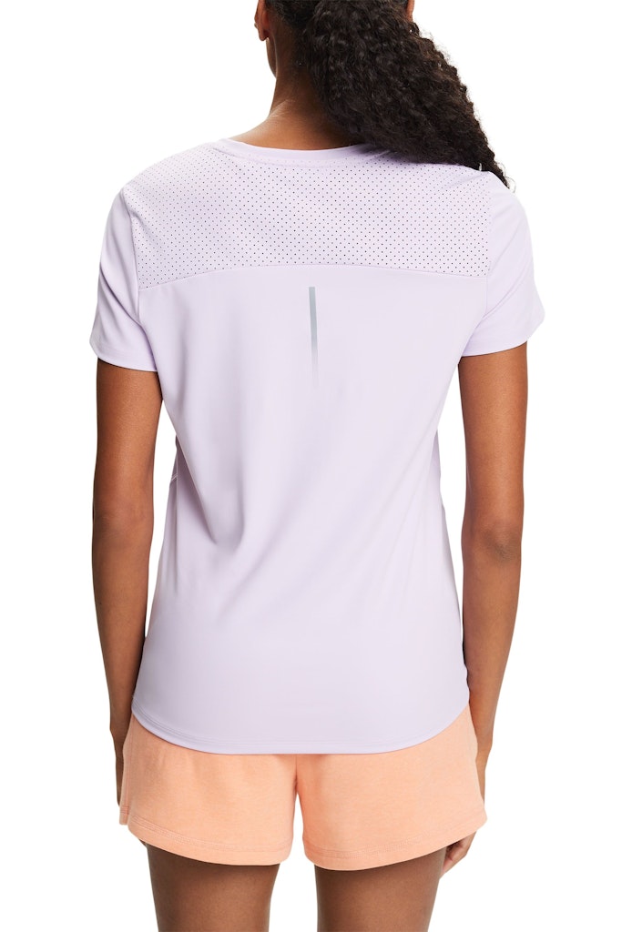 Sport V Neck Short Sleeve T-Shirt - Lavender